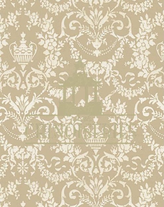 1:12 Dollhouse Miniature WALLPAPER, Delight, Scale One Inch