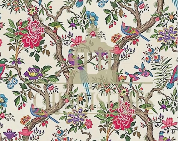 1:12 Dollhouse Miniature WALLPAPER, Paradise, Scale One Inch