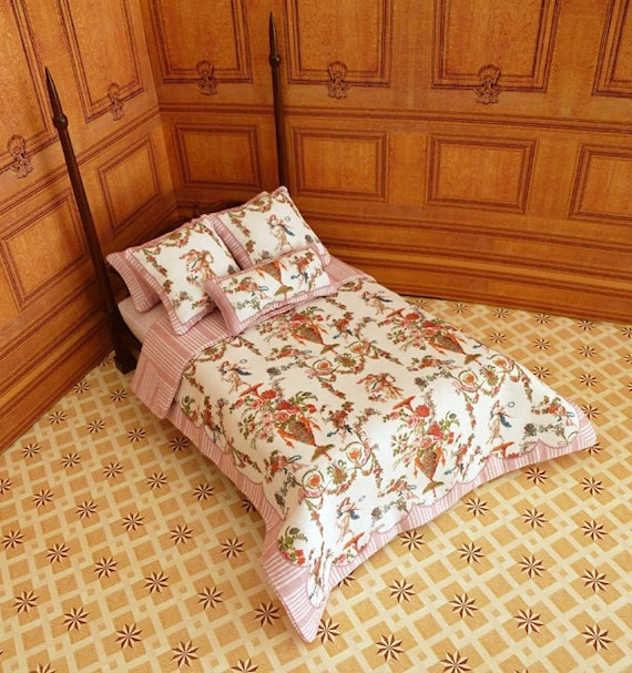 1:12 Dollhouse Miniature Double Bedding KIT, Goddess