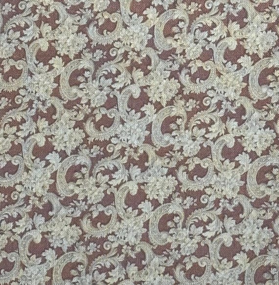1:12 Dollhouse Miniature FABRIC, Maria Theresa, Scale One Inch