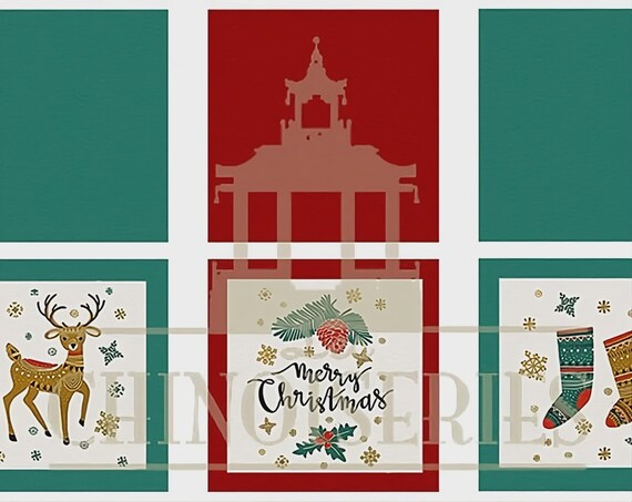 Dollhouse Miniature Christmas Pillows DIY KIT, Merry Christmas, 1:12 scale