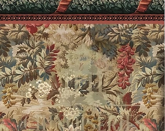 1:12 Dollhouse Miniature WALLPAPER, Antwerp, Scale One Inch