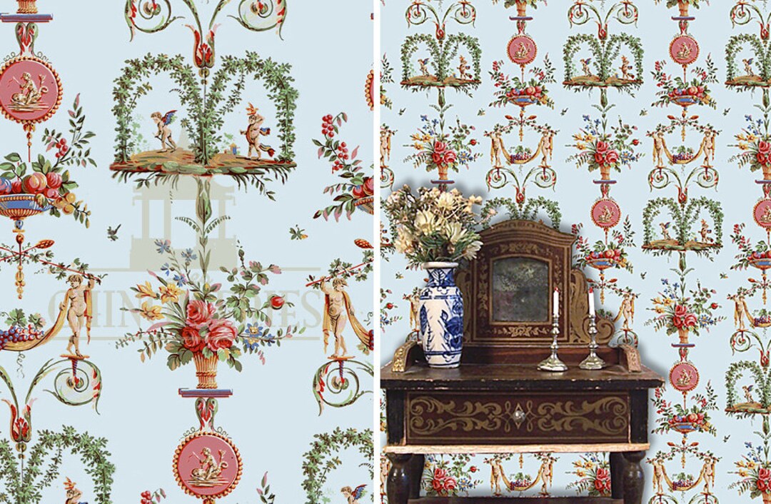 Dollhouse Miniature Wallpaper Tryst 1:12 Scale - Etsy