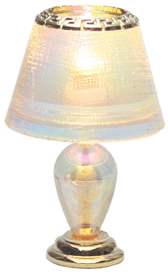 1” scale Dollhouse Miniature Working Table Lamp, 12 volt, 1:12 scale