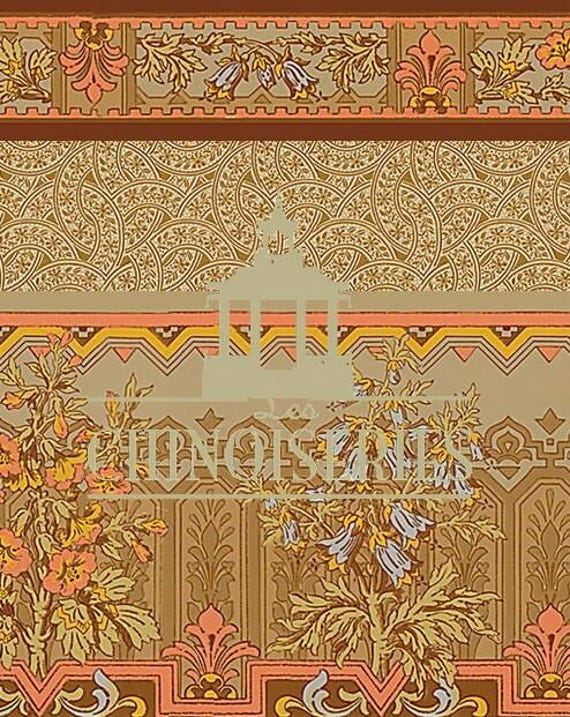 1:12 Dollhouse Miniature WALLPAPER, Jenny, Scale One Inch
