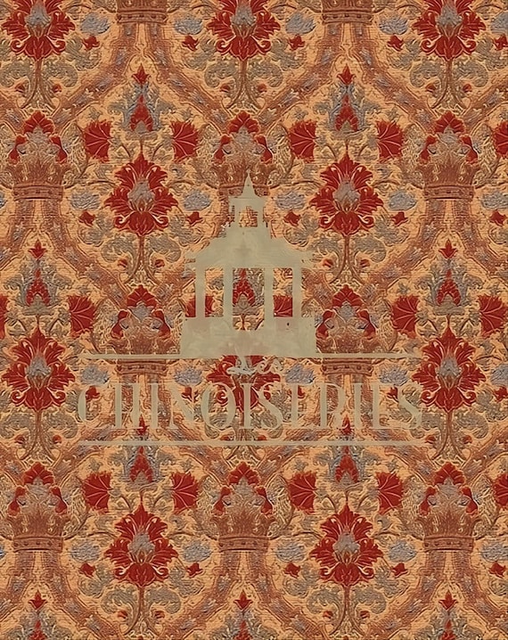 1:12 Dollhouse Miniature Wallpaper, Paprika, Scale One Inch
