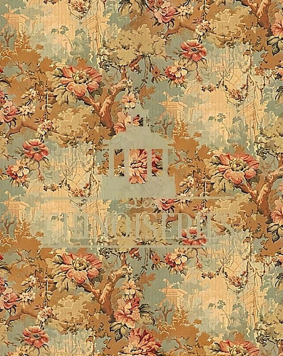 1:12 Dollhouse Miniature WALLPAPER, Adelaide, Scale One Inch
