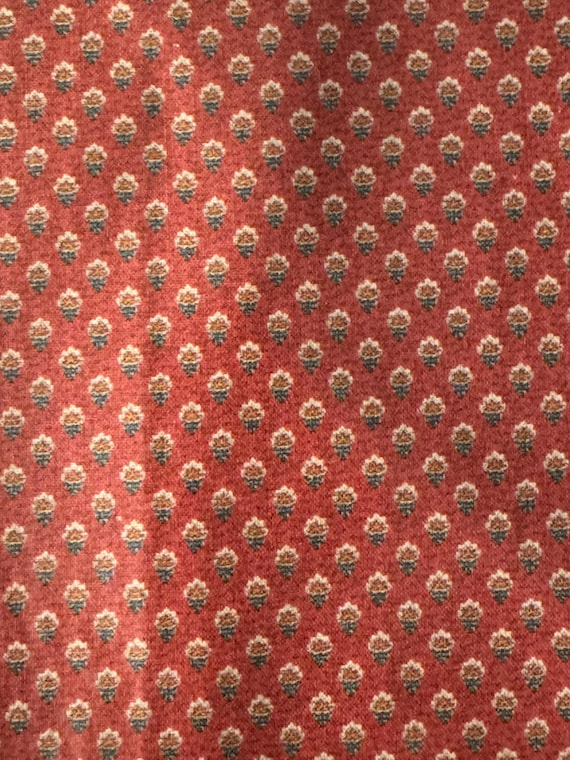 Dollhouse Miniature FABRIC, Provence Red, 1:12 Scale