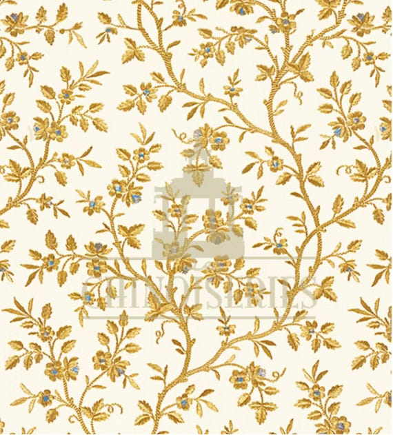 1:12 Dollhouse Miniature FABRIC, Meander, Scale One Inch