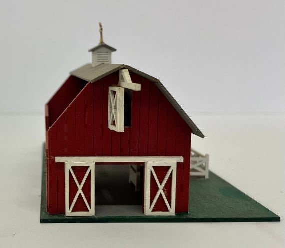 1:144 Micro Mini Wooden Dollhouse KIT, This Old Barn, 1/144 scale