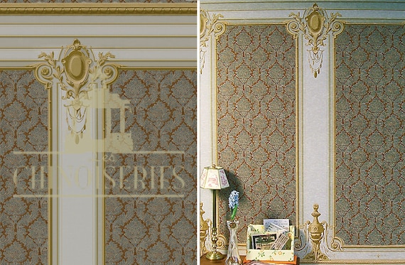 Dollhouse Miniature Wallpaper, Auguste, 1:12 Scale