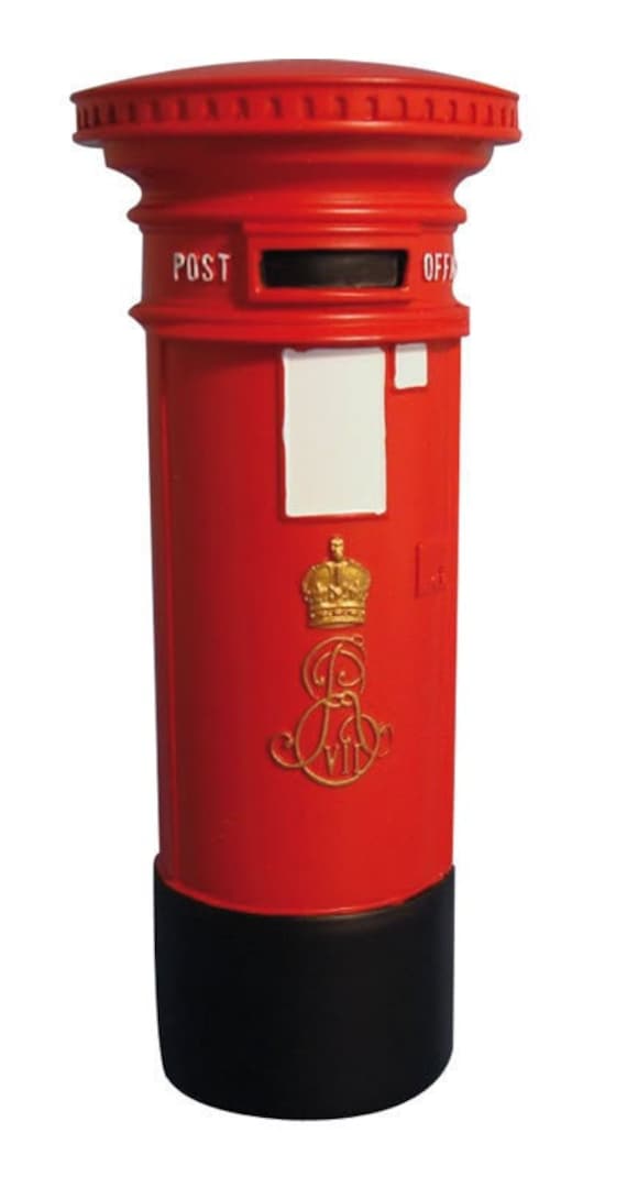 Dollhouse Miniature Antique Replica Edwardian Royal Mail Postbox, 1:12 scale, Collectible