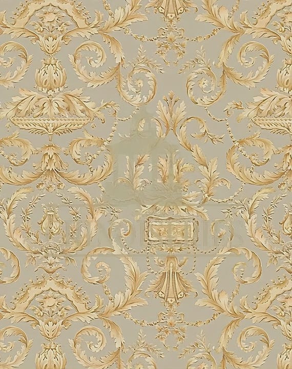 1:12 Dollhouse Miniature WALLPAPER, Dance, Scale One Inch