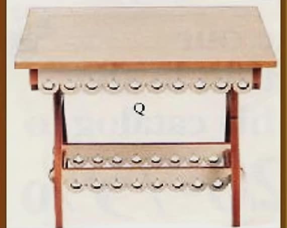 Dollhouse Miniature Display Table Kit, Home Away From Home, 1:12 scale