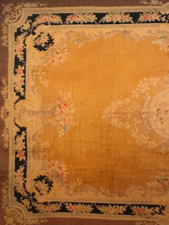 1:12 Dollhouse Miniature Room Size Rug, D’Or, Scale One Inch