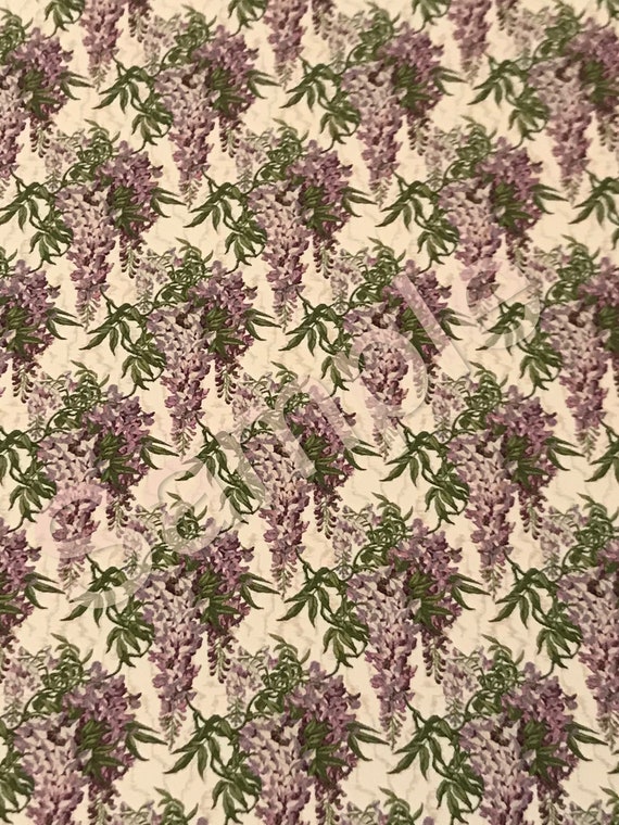 Dollhouse Miniature Wallpaper, Wisteria, 1:12 scale