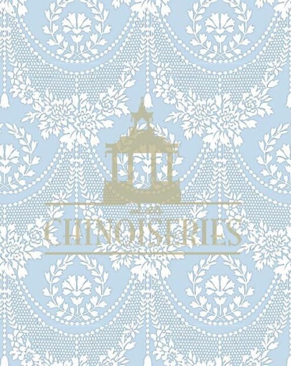 1:12 Dollhouse Miniature WALLPAPER, Desiree, Scale One Inch