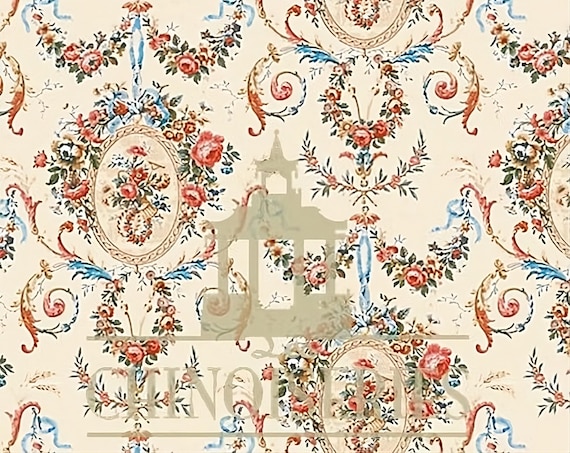 1:12 Dollhouse Miniature WALLPAPER, Honour, Scale One Inch