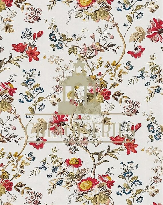 1:12 Dollhouse Miniature WALLPAPER, Salon, Scale One Inch