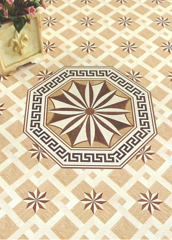 Dollhouse Miniature Flooring Paper, Faux Parquet, Sublime, 1:12 scale