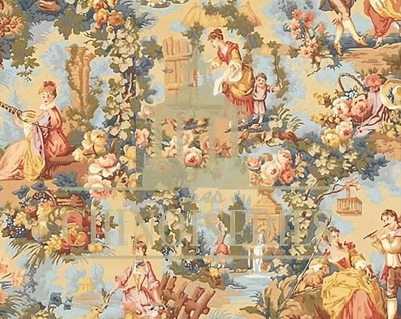 1:12 Dollhouse Miniature WALLPAPER, Romance, Scale One Inch