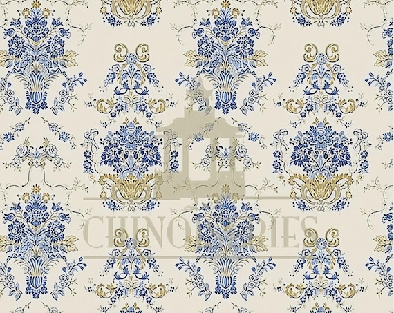 1:12 Dollhouse Miniature FABRIC, Matching Fabric, Julian, Scale One Inch