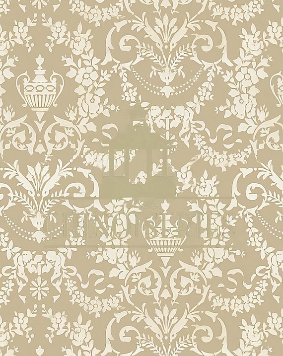 1:12 Dollhouse Miniature WALLPAPER, Delight, Scale One Inch