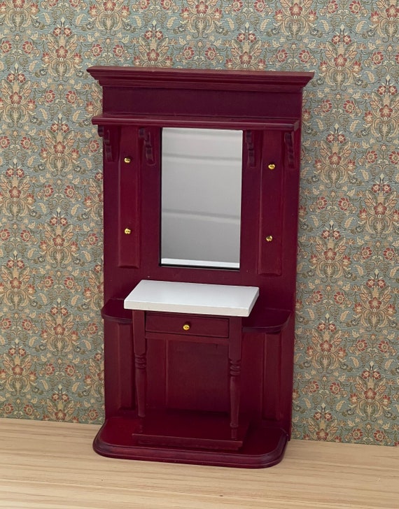 Dollhouse Miniature Furniture, Hallway Stand, 1:12 scale