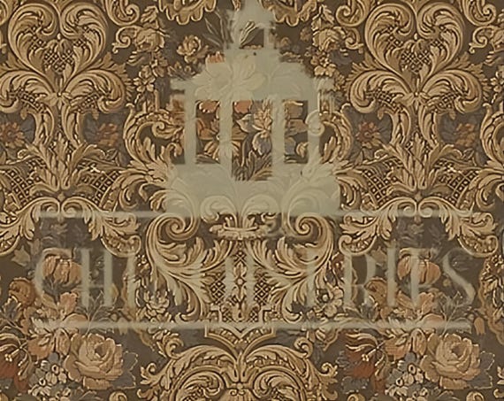 1:12 Dollhouse Miniature Wallpaper, Joan, Scale One Inch