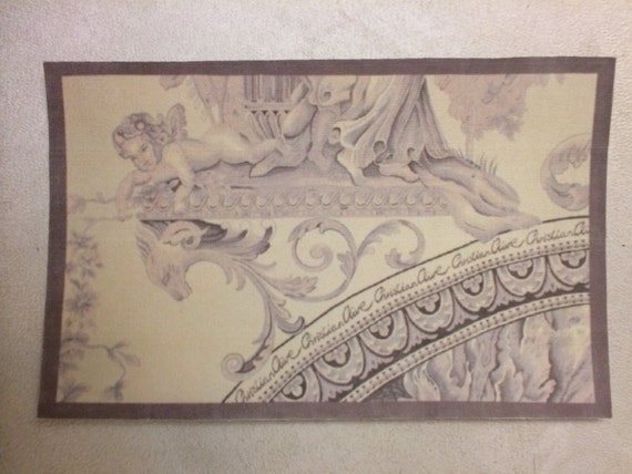 Dollhouse Miniature Romantic Shabby Chic Area Rug, "Angelica", 1:12 Scale