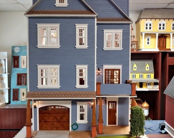 1:12 American Craftsman Wooden Dollhouse KIT,  Scale One Inch