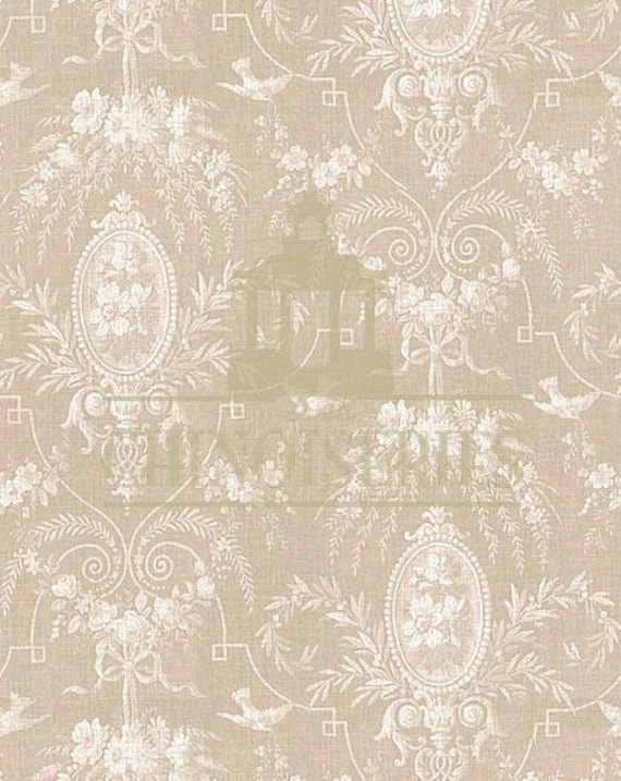 1:12 Dollhouse Miniature WALLPAPER, Melody, Scale One Inch