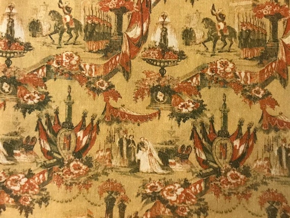 1:12 Dollhouse Miniature FABRIC, Eugenia’s Wedding, Scale One Inch