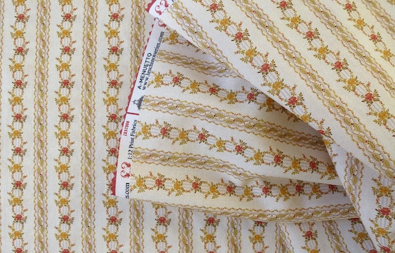 1:12 Dollhouse Miniature FABRIC, Minuet, Scale One Inch