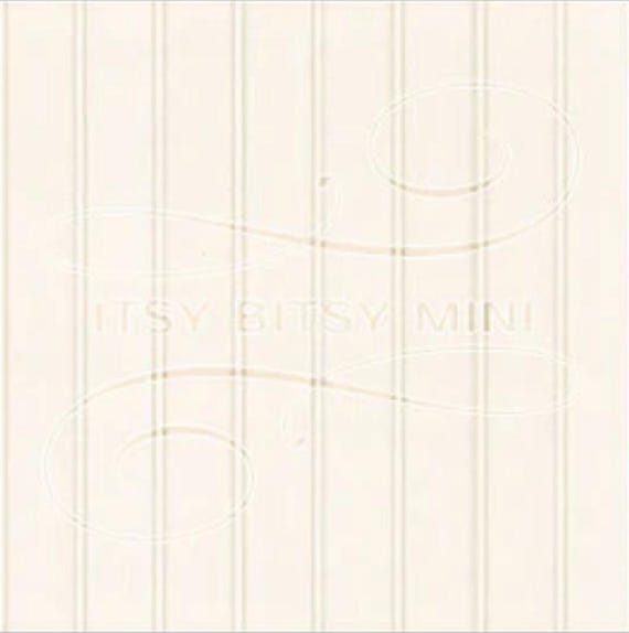 1:12 Dollhouse Miniature Wallpaper, Beadboard, Scale One Inch