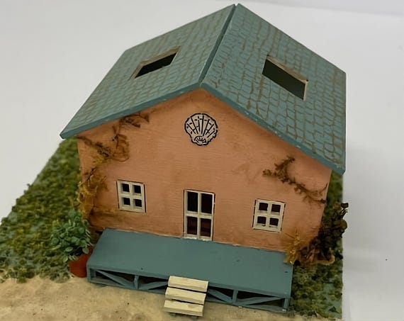1:144 Dollhouse Miniature Wooden Dollhouse Kit, Summer Love, 144th scale