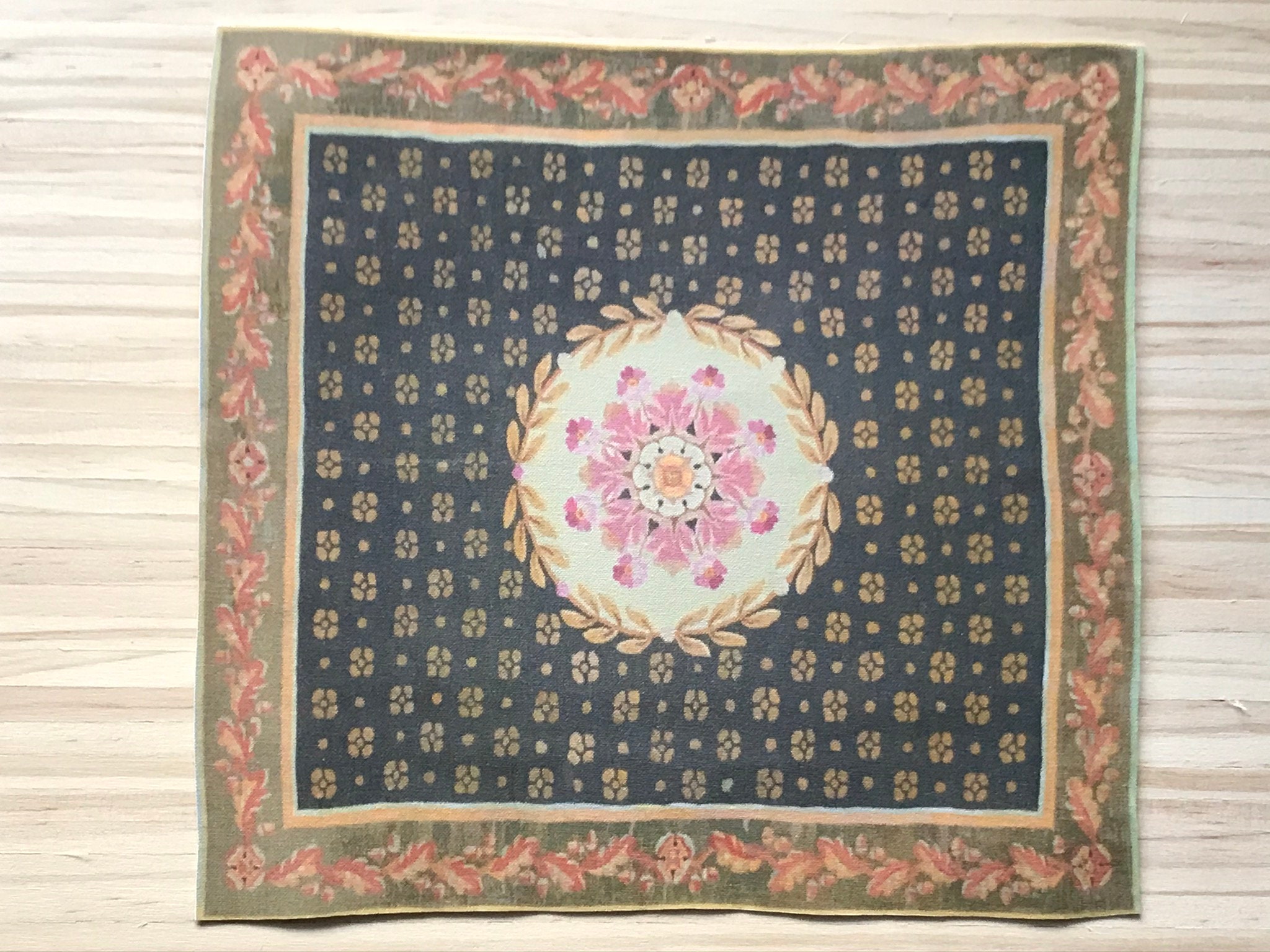 124 Dollhouse Miniature Room Size Rug, Sasha