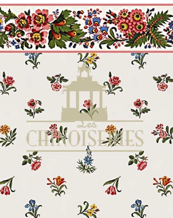 1:12 Dollhouse Miniature WALLPAPER, Riviera, Scale One Inch