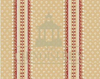 1:12 Dollhouse Miniature FABRIC, Matching FABRIC, Hartford, Scale One Inch