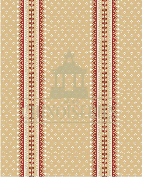 1:12 Dollhouse Miniature FABRIC, Matching FABRIC, Hartford, Scale One Inch