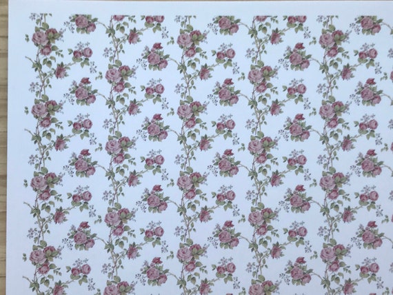 Dollhouse Wallpaper, Therese 2, 1:12 scale