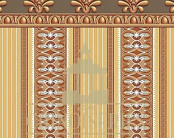 1:12 Dollhouse Miniature WALLPAPER, Clementine, Scale One Inch