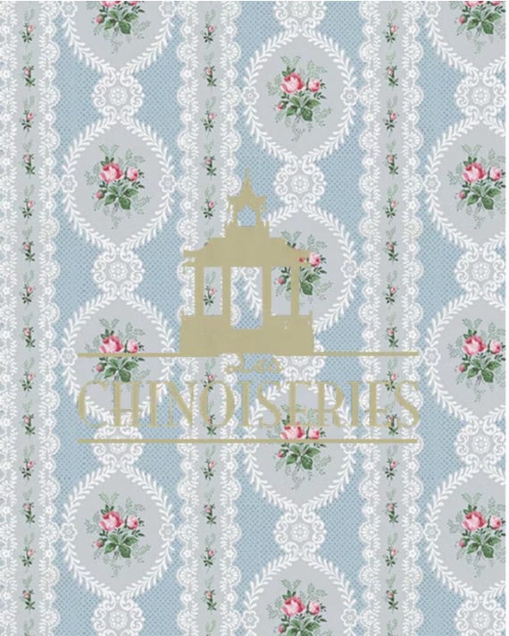 1:12 Dollhouse Miniature FABRIC, Matching Fabric, Francoise,  Scale One Inch