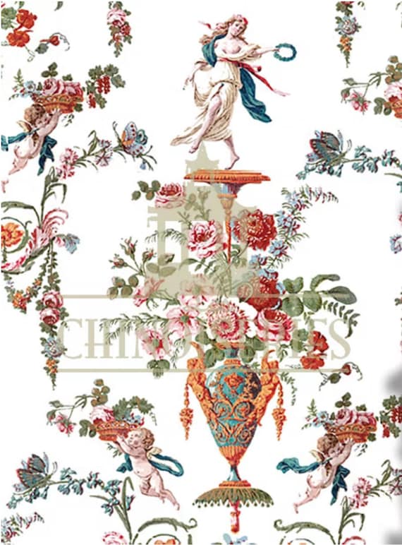 1:12 Dollhouse Miniature WALLPAPER, Goddess, Scale One Inch