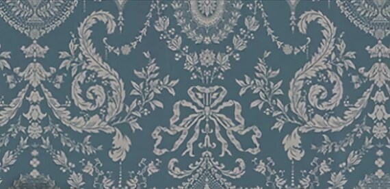1:12 Dollhouse Miniature FABRIC, Matching Fabric Mary Elizabeth, Scale One Inch