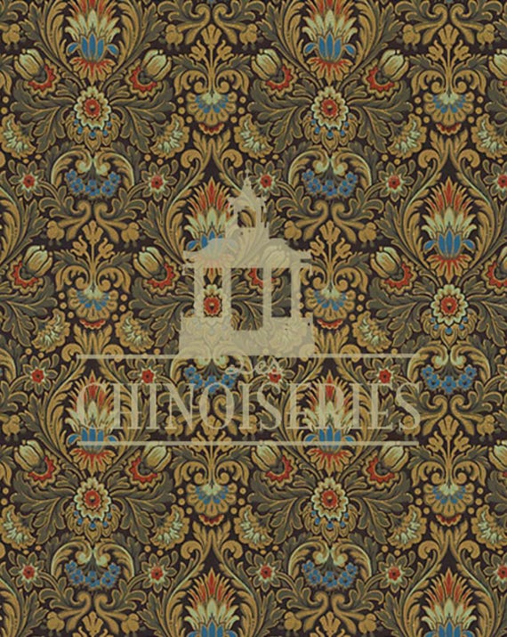 Dollhouse Miniature FABRIC, Matching Fabric, Chateau de Lavardin, 1:12 Scale