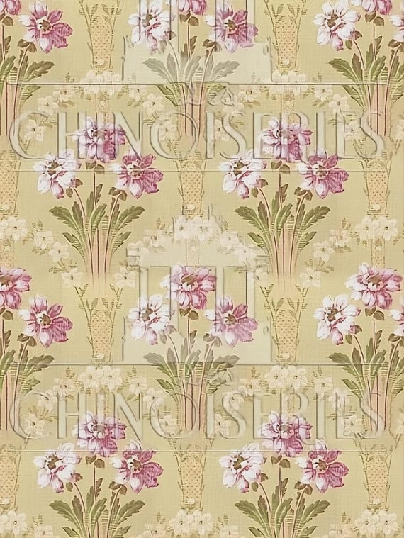 1:12 Dollhouse Miniature FABRIC, Matching Fabric, Aubrey, Scale One Inch