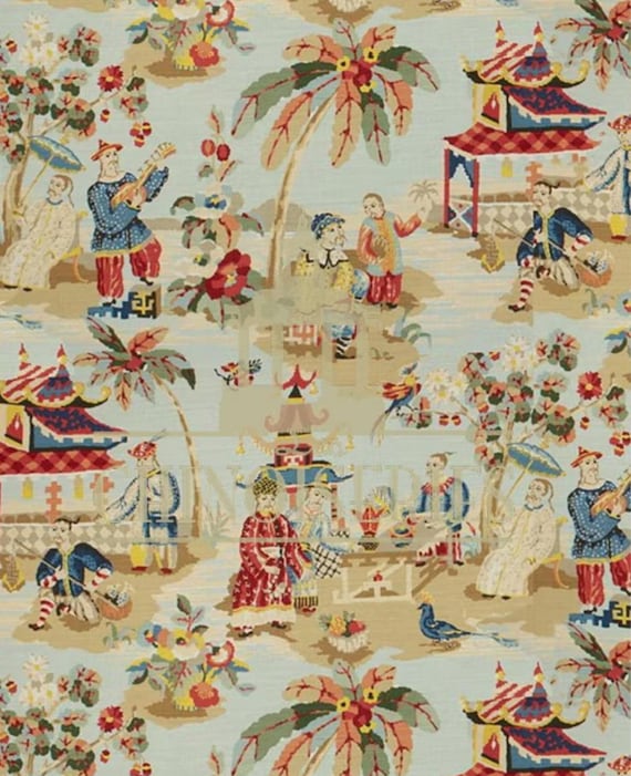 1:12 Dollhouse Miniature FABRIC, Matching Fabric, The Garden, Scale One Inch