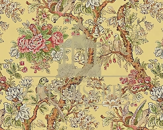 1:12 Dollhouse Miniature FABRIC, Matching Fabric, Printemps, Scale One Inch