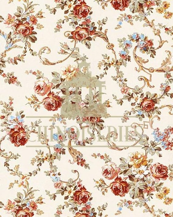 1:12 Dollhouse Miniature FABRIC, Matching Fabric, Barcelona, Scale One Inch